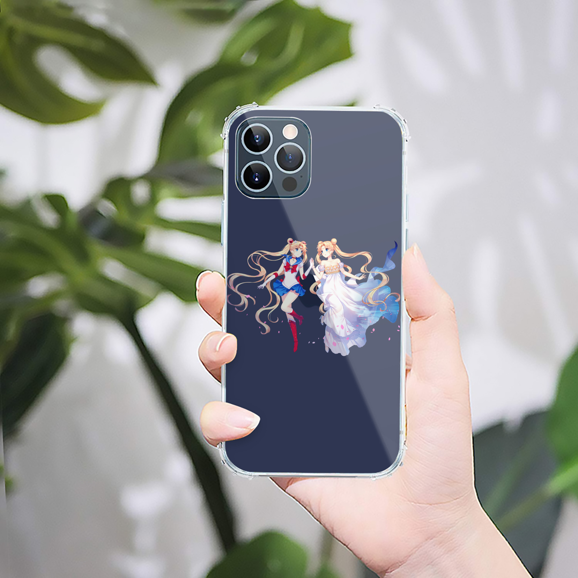 （画像用） 美少女戦士セーラームーン 月野 うさぎ つきの うさぎ Sailor Moon Tsukino Usagi 【iPhone 12シリーズ対応】透明スマホケース（クリアソフトケース）